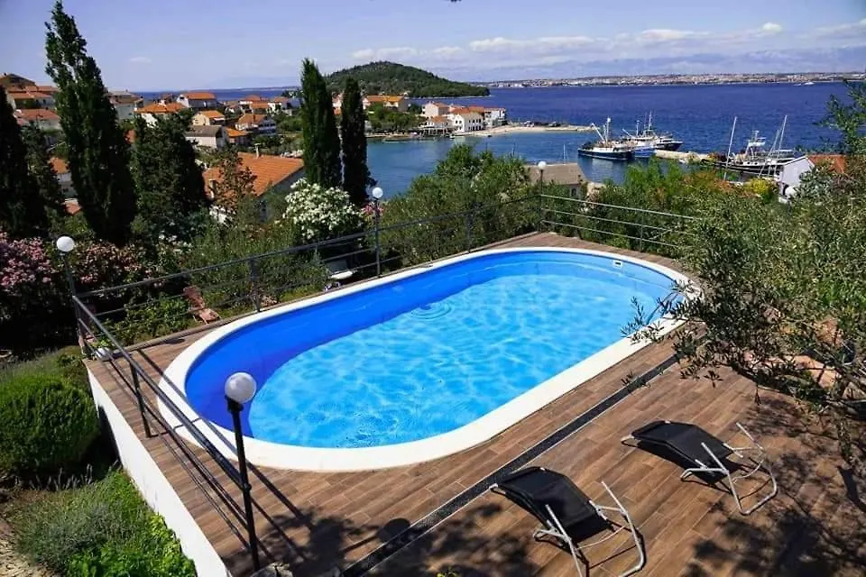Apartment In Kali With Sea View, Balcony, Air Conditioning, Wi-Fi